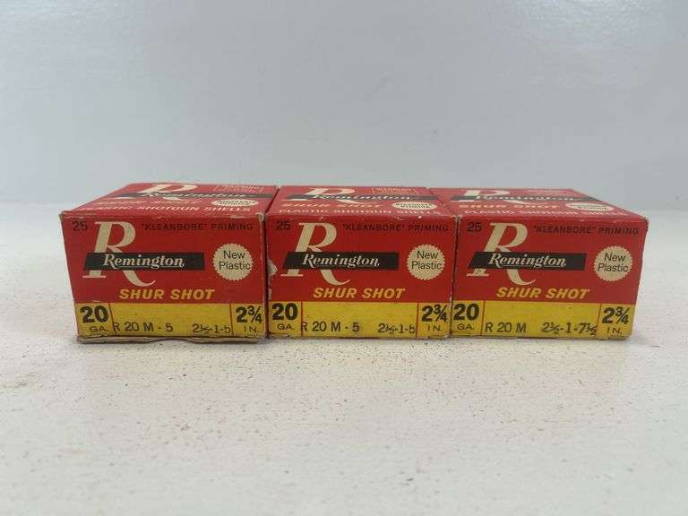 Vintage Remington Shir Shot 20 GA 2 3/4” shotgun shells