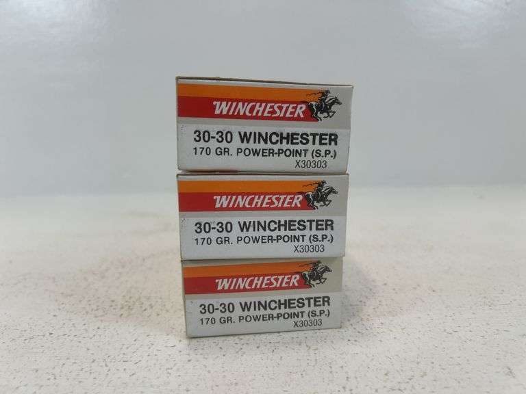 Winchester super X 30–30 ammunition. ￼