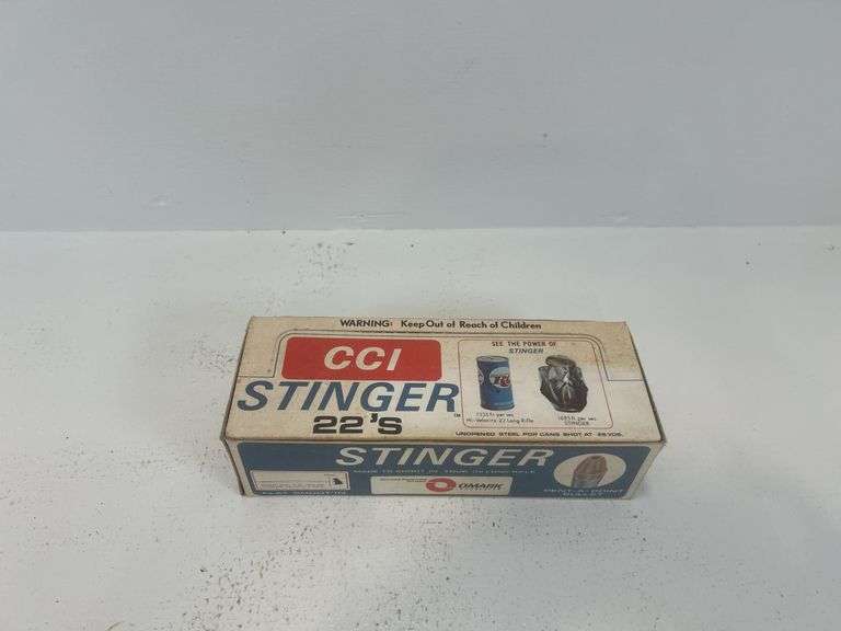 Vintage CCI Stinger 22 LR ammunition