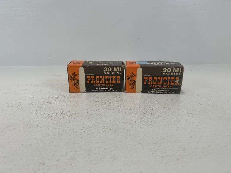 Vintage Hornady Frontier .30 carbine ammunition