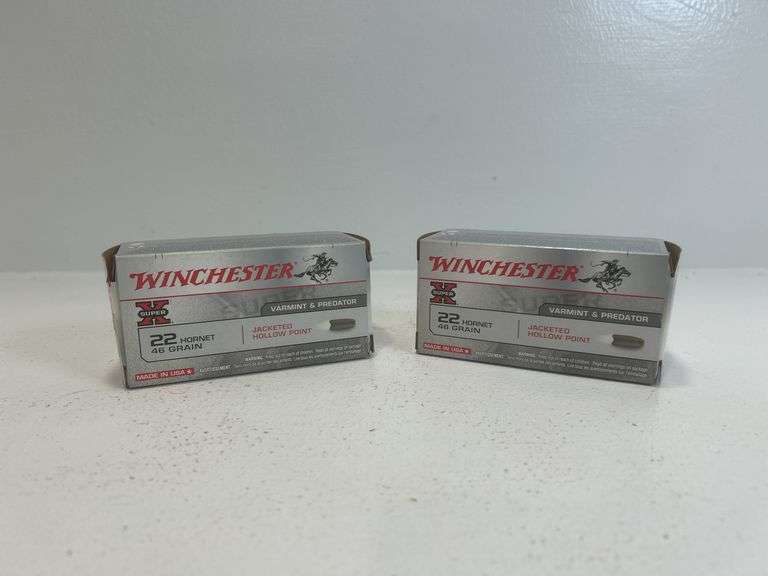 Winchester super X 22 hornet ammunition