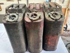3 5 gallon metal jerry cans