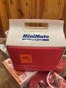 Copper Chef egg maker, mini igloo cooler, plastic storage container