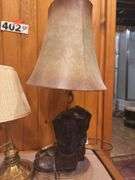 Wood bench with cushion seat, three wicker baskets, three lamps, two throw pillows ￼