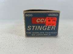 Vintage CCI Stinger 22 LR ammunition