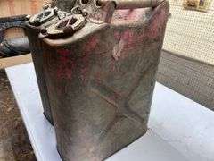 3 5 gallon metal jerry cans