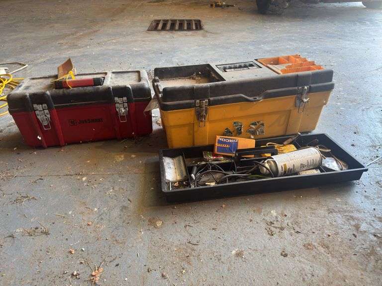 Toolboxes with tools