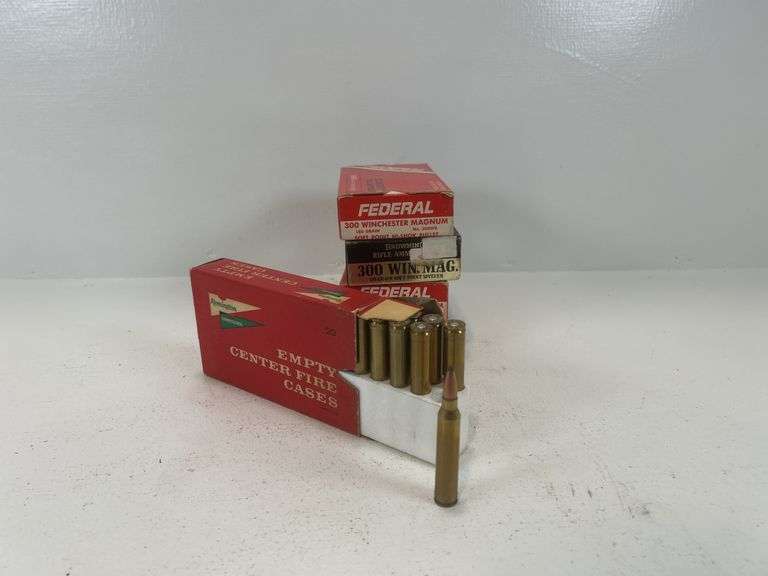 Vintage boxes 300 WIN MAG ammunition