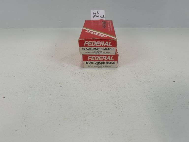 Vintage Federal Hi-Power 45 auto ammunition