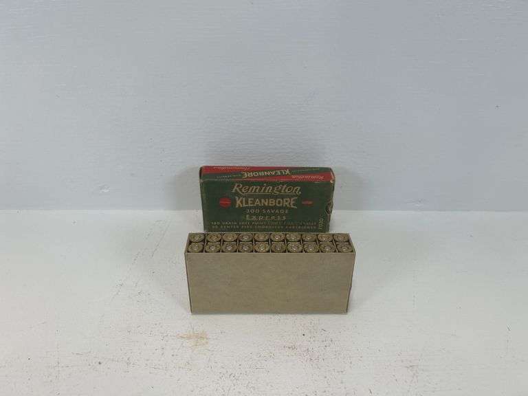 Vintage Remington Kleanbore 300 Savage ammunition
