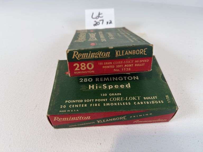 Vintage Remington 280 Remington ammunition
