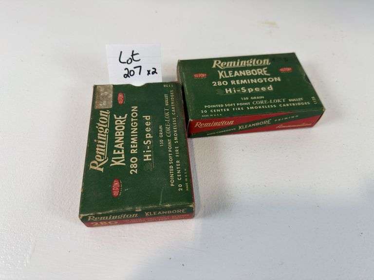 Vintage Remington 280 Remington ammunition