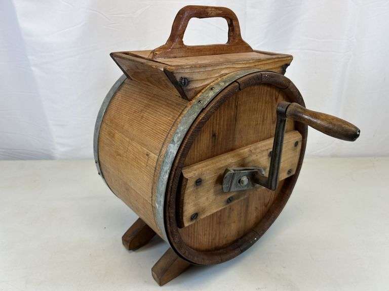 Antique barrel churn