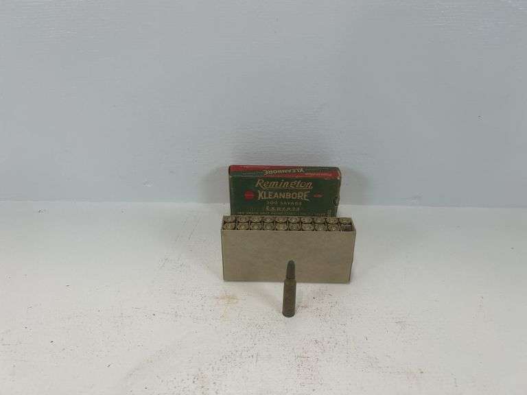 Vintage Remington Kleanbore 300 Savage ammunition
