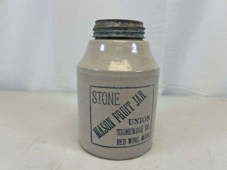 Red wing Mason fruit jar