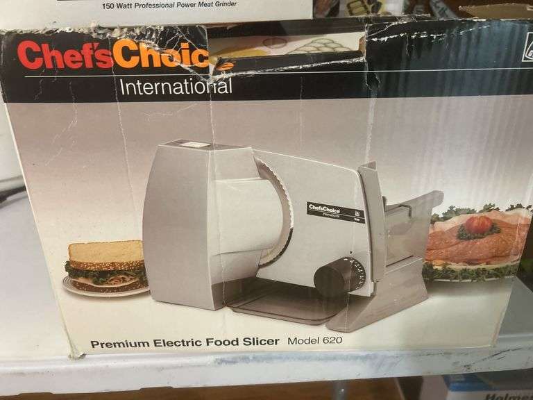 Meat grinder, and food slicer