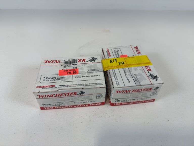 Winchester Target 9mm ammunition