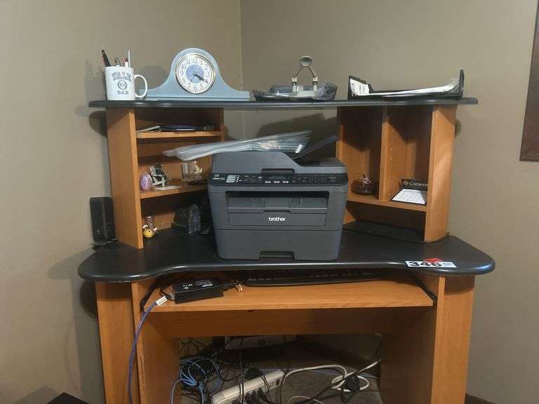 Computer, printer, and computer desk