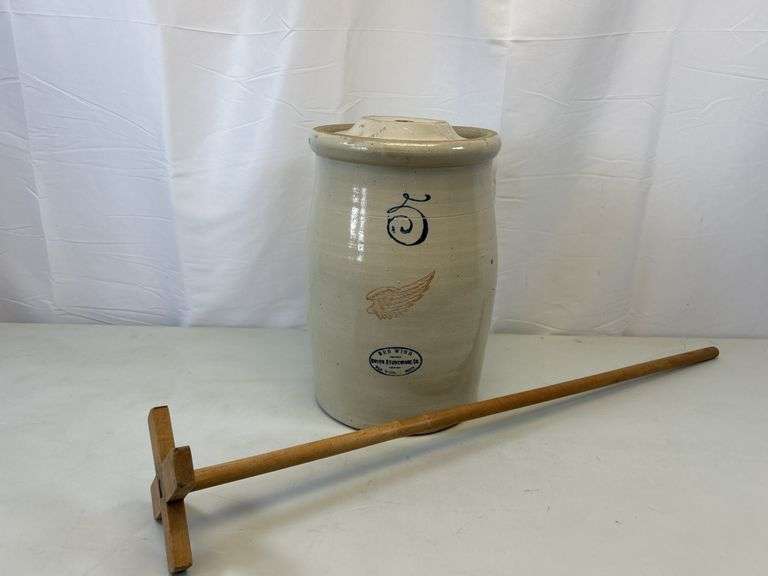 Red Wing #5 butter churn crock