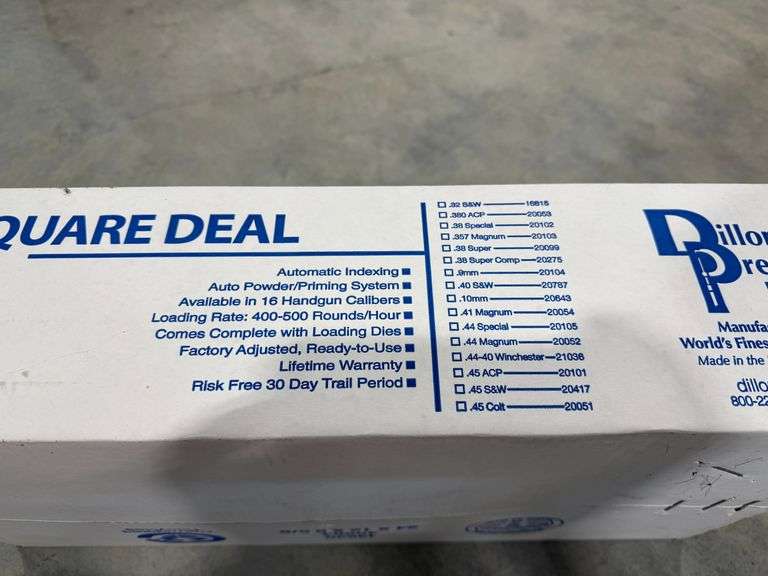 Dillon Precision Reloader-Square Deal