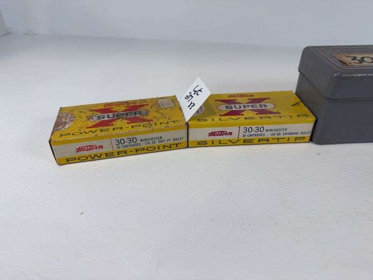 Vintage Winchester Western Super X 30-30 ammunition