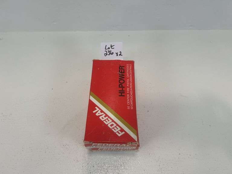 Vintage Federal Hi-Power 45 auto ammunition