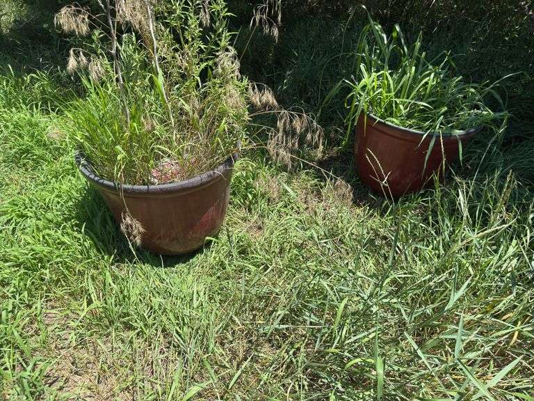 Two large planters