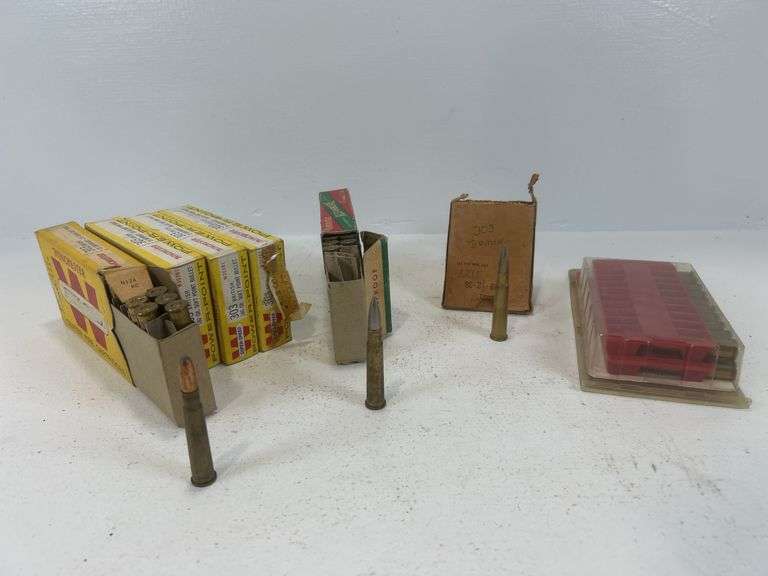 Vintage boxes with 303 British ammunition