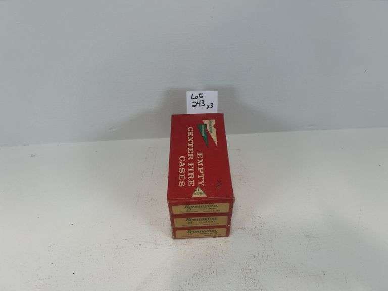 Vintage boxes 35 Remington reloaded ammunition