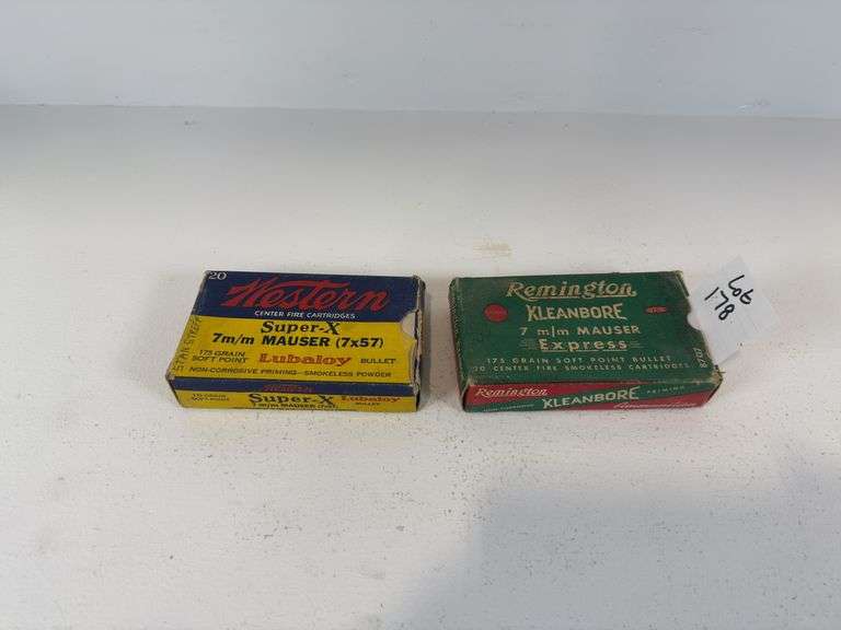 Vintage 7mm Mauser ammunition