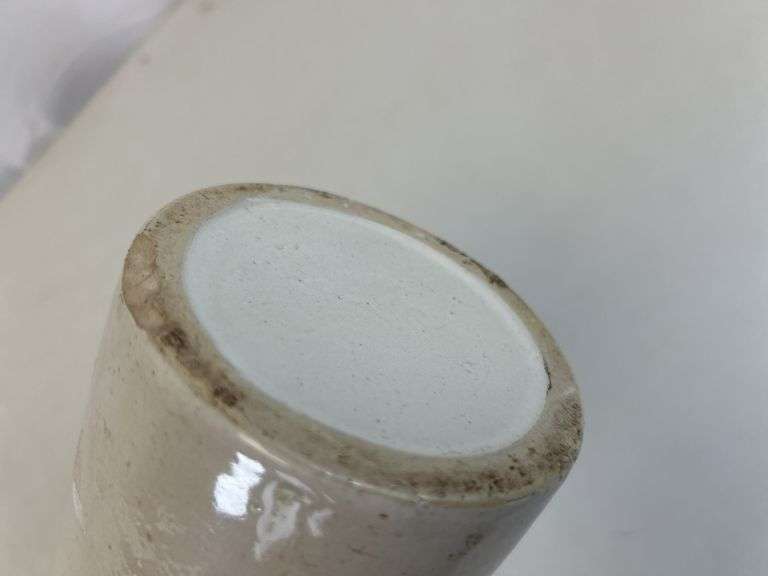 A.L. Blair’s spiced cider vinegar pickles stoneware jar