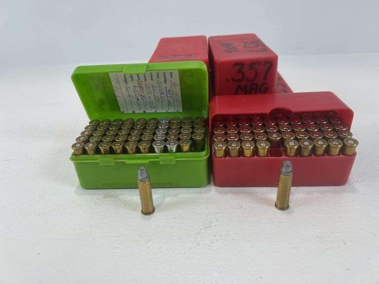 Reloaded 357 Magnum ammunition