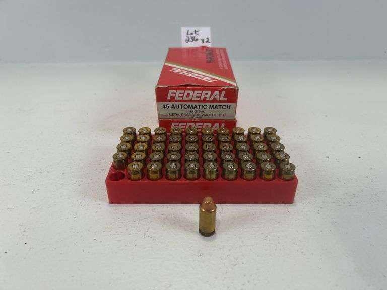 Vintage Federal Hi-Power 45 auto ammunition
