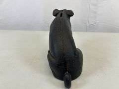 Vintage cast-iron pig door stop