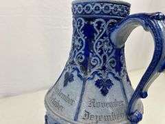 Antique stoneware pitcher ￼