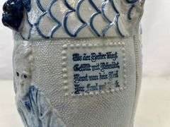 Antique stoneware pitcher
