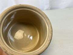 Red Wing butter crock with lid