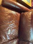Leather restoration hardware couch