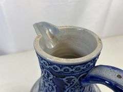 Antique stoneware pitcher ￼