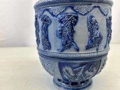 Antique stoneware pitcher ￼