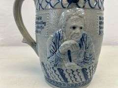 Antique stoneware pitcher