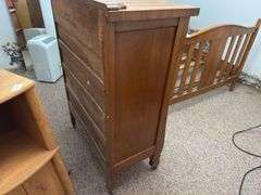 Vintage make up stand with mirro and dresser.
