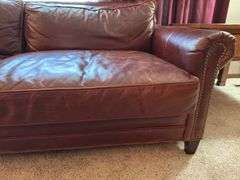 Leather restoration hardware couch