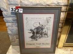 Framed Oregon Trail rodeo prints