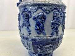 Antique stoneware pitcher ￼