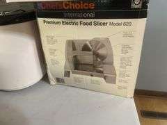Meat grinder, and food slicer