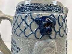 Antique stoneware pitcher