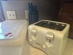 Chef mate knives and block, toaster, and more
