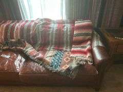 Leather restoration hardware couch
