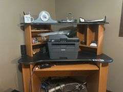 Computer, printer, and computer desk